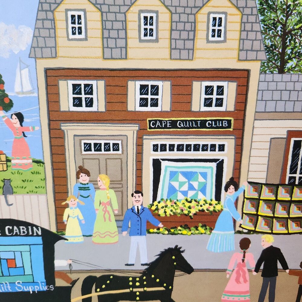 Cate Mandigo Cape Quilt Club 785/1000 Limited Edition Print Signed 1986 No Frame - Picture 3 of 8
